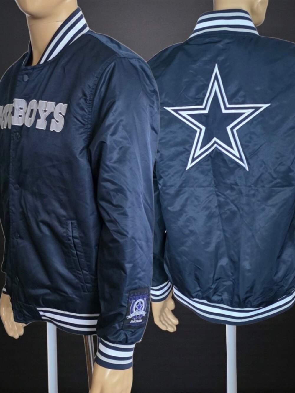 NWT NFL (MED) ULTRA GAME DALLAS COWBOYS Snap Up Varsity Jacket
